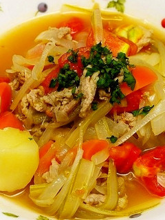 野菜たっぷり!豚肉のトマト煮-レシピのメイン写真