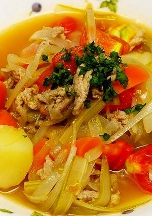 野菜たっぷり！豚肉のトマト煮-レシピのメイン写真