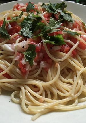 超カンタン、生トマトのスパゲティ-レシピのメイン写真