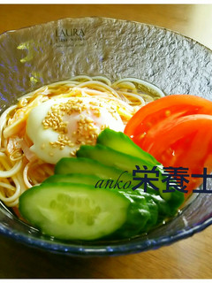 ★絶品♪冷やし中華風辛葱冷麺☆温玉のせ-レシピのメイン写真