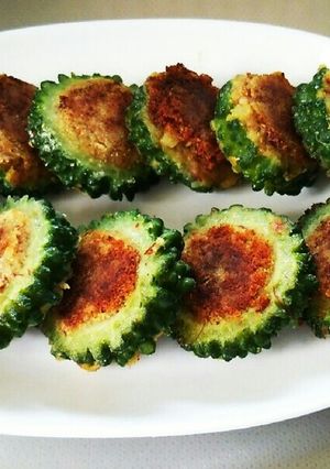 ゴーヤのカレーポテト詰め-レシピのメイン写真