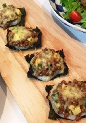 レンコン納豆のせグリル-レシピのメイン写真