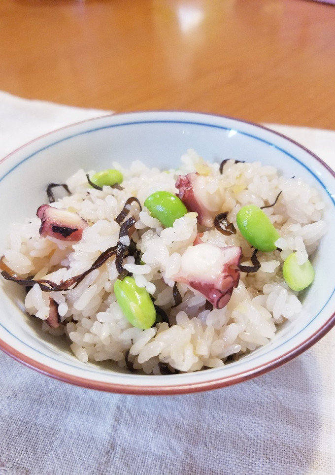 タコと枝豆のさっぱり炊き込みご飯-レシピのメイン写真