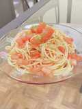 簡単☆トマトの冷製パスタ