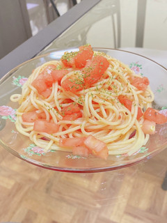簡単☆トマトの冷製パスタ-レシピのメイン写真