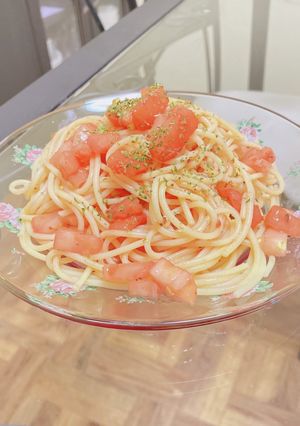 簡単☆トマトの冷製パスタ-レシピのメイン写真