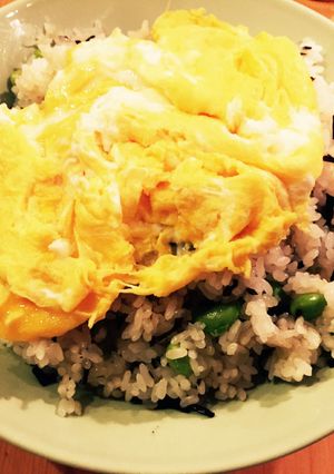 枝豆と塩昆布のチャーハン-レシピのメイン写真