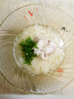 鯛のあらDEさっぱり潮汁風ぶっかけ素麺♪-レシピのメイン写真