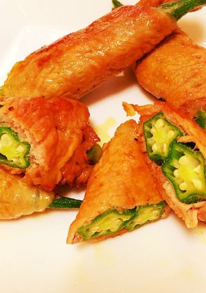オクラの肉巻き-レシピのメイン写真