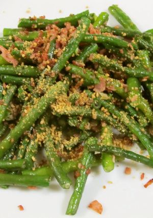 ささげ豆のベーコン炒め-レシピのメイン写真
