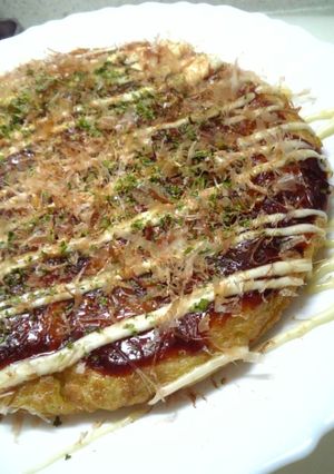 ☆残ったそうめんでお好み焼きオムレツ☆-レシピのメイン写真