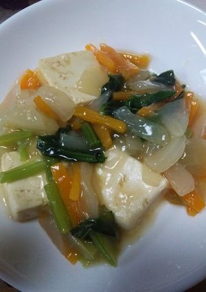 ☆豆腐と野菜のあんかけ☆-レシピのメイン写真