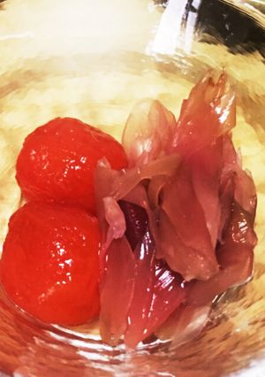 簡単！ミニトマトと茗荷の甘酢漬け-レシピのメイン写真