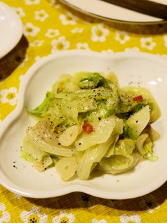 レタスのペペロンチーノ風-レシピのメイン写真