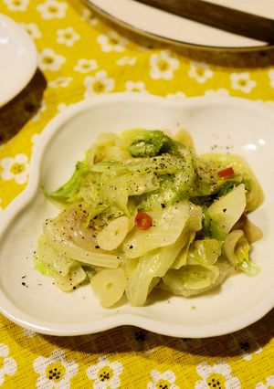 レタスのペペロンチーノ風-レシピのメイン写真