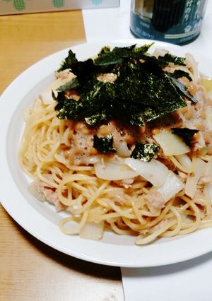 簡単☆絶対美味しい納豆パスタ-レシピのメイン写真