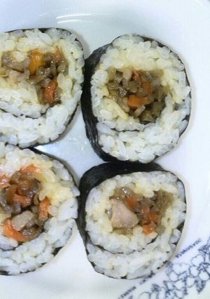 簡単♪鶏肉ときんぴらの海苔巻き-レシピのメイン写真