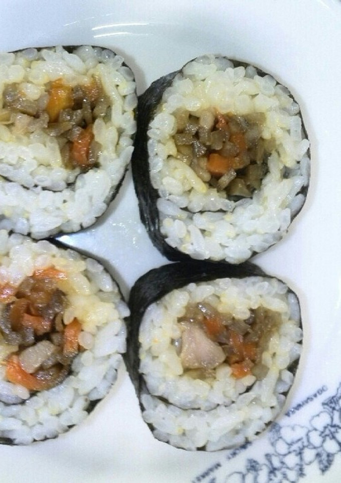 簡単♪鶏肉ときんぴらの海苔巻き-レシピのメイン写真