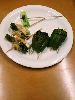 ししとう・ネギ・とり皮の串焼き-レシピのメイン写真