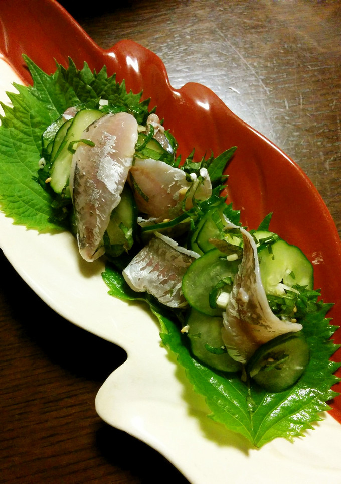 鯵と胡瓜の酢の物-レシピのメイン写真