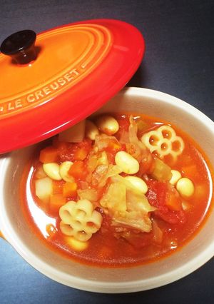 簡単☆大豆たっぷりミネストローネ-レシピのメイン写真