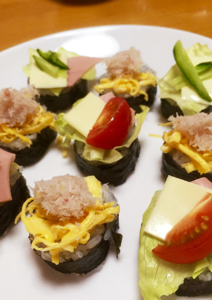 野菜を食べる にぎらずし ♪-レシピのメイン写真