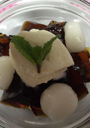 簡単コーヒーゼリーみつ豆風-レシピのメイン写真