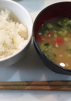 暑い夏に！さっぱり冷たい味噌汁(冷や汁)-レシピのメイン写真