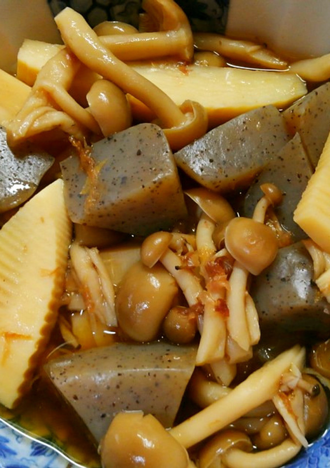 簡単！和食に蒟蒻 しめじ 筍のおかか煮♪-レシピのメイン写真