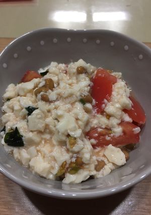 納豆とお豆腐のサラダ-レシピのメイン写真