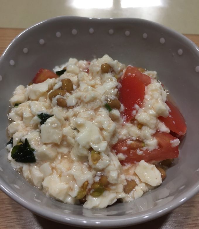 納豆とお豆腐のサラダ-レシピのメイン写真