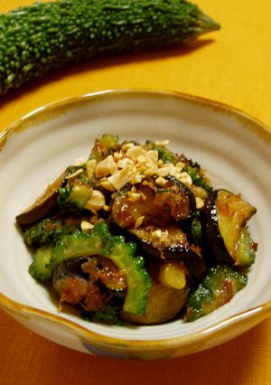 茄子とゴーヤの味噌炒め-レシピのメイン写真