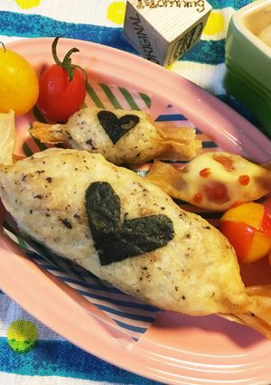 パリパリ！春巻きの皮でスティックおにぎり-レシピのメイン写真