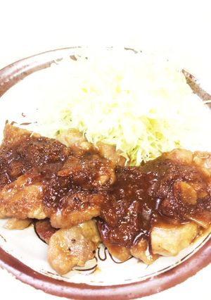 管理栄養士の豚肉のガーリックソース-レシピのメイン写真