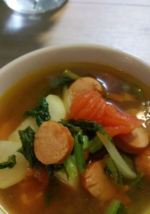 朝ごはんカレースープ(๑´ڡ`๑)-レシピのメイン写真