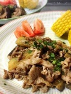 【超簡単】豚肉とナスの柚子胡椒ポン酢炒め-レシピのメイン写真