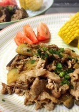 【超簡単】豚肉とナスの柚子胡椒ポン酢炒め-レシピのメイン写真