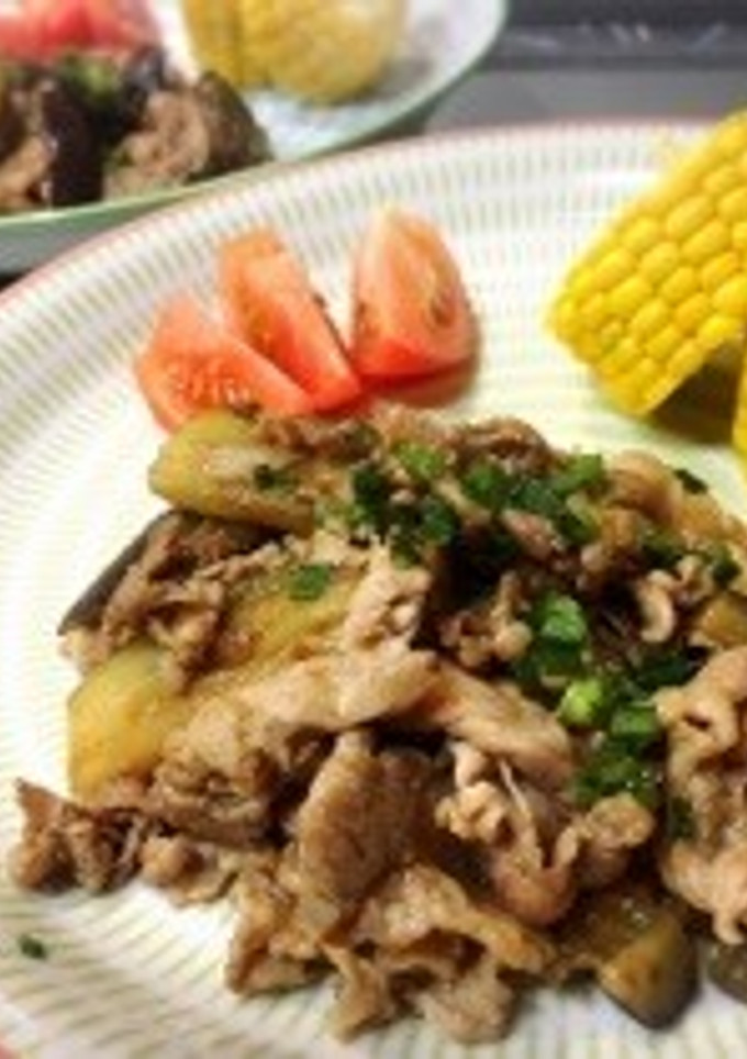 【超簡単】豚肉とナスの柚子胡椒ポン酢炒め-レシピのメイン写真