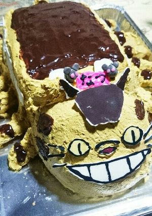 ネコバスケーキ-レシピのメイン写真
