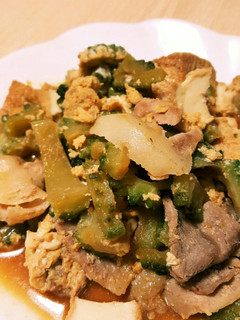 ゴーヤの焼き肉のタレ炒め!-レシピのメイン写真