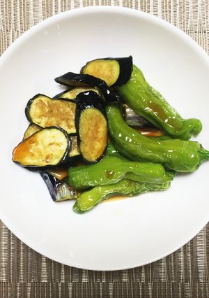 シンプル田舎料理☆ししとうとナスの揚浸し-レシピのメイン写真