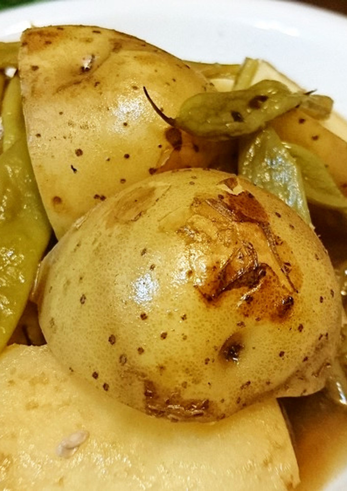 旬★お袋の味【新じゃがとささげの煮物】-レシピのメイン写真