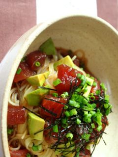 アボカドとマグロのピリ辛冷やし中華-レシピのメイン写真