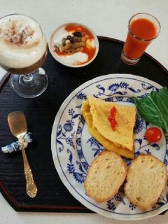 カフェ朝食風(血管ダイエット食855)-レシピのメイン写真