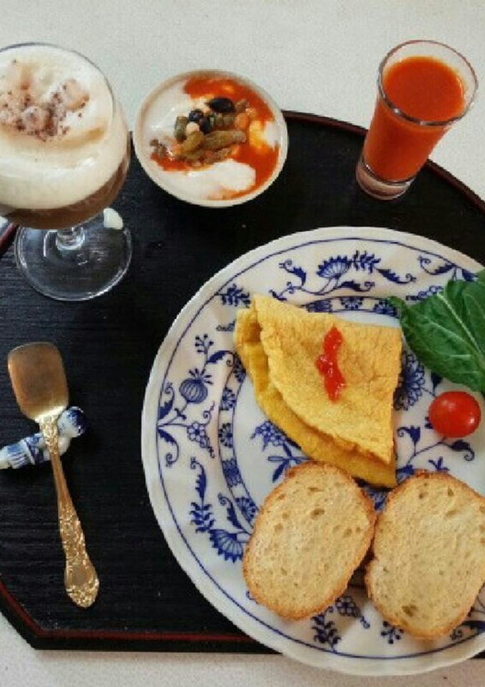 カフェ朝食風（血管ダイエット食855）-レシピのメイン写真