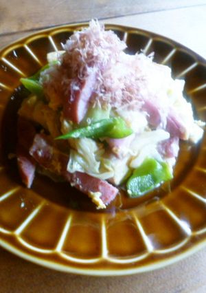 厚切りハムのチャンプルー♪-レシピのメイン写真