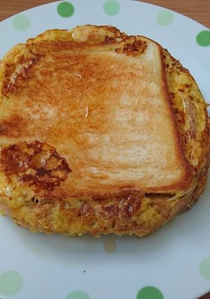 簡単！ズボラさんの食パンケーキ-レシピのメイン写真