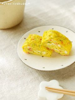 お弁当に可愛い♡お好み焼き風卵焼き-レシピのメイン写真