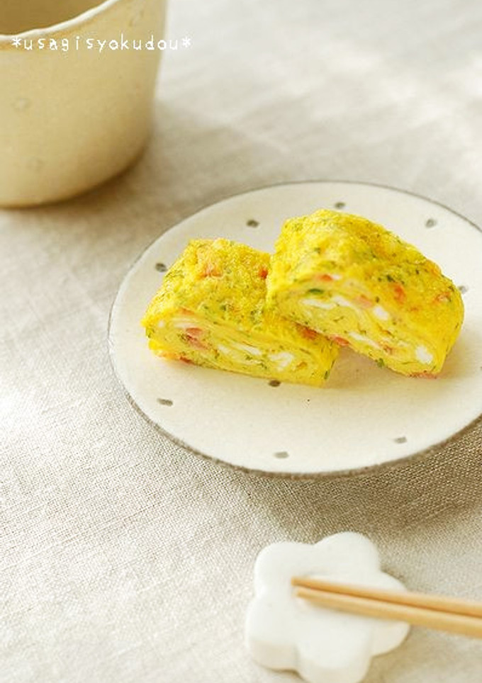 お弁当に可愛い♡お好み焼き風卵焼き-レシピのメイン写真