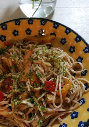 お蕎麦deチャンプルー♡ランチ-レシピのメイン写真